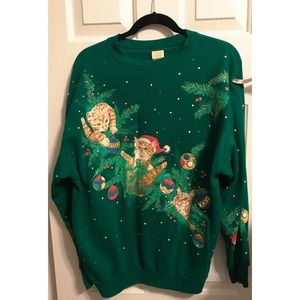 Christmas Cat Sweater!